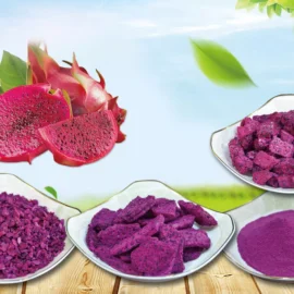 Freeze-Dried Red Dragon Fruit Series – Slices, Diced, Granules & Powder for Food Ingredients